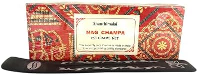 Govinda Shanthimalai Red Nag Champa 250 Grams and Holder