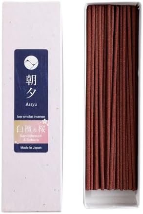 Asayu Japan Premium Incense Sticks Sakura Sandalwood 20g Sampler