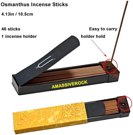 Natural Osmanthus Incense Sticks with Holder Burner