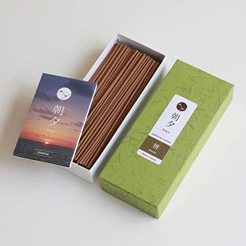 Asayu Japan Hinoki Cypress Incense Sticks 40g for Meditation and Yoga
