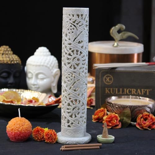 Carry Me Marble Soapstone Incense Stick Holder - Handmade Elephant Decor