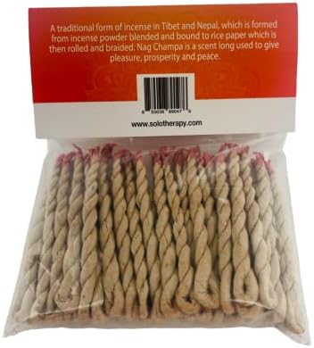 Solo Therapy Nag Champa Rope Incense 45 Pieces