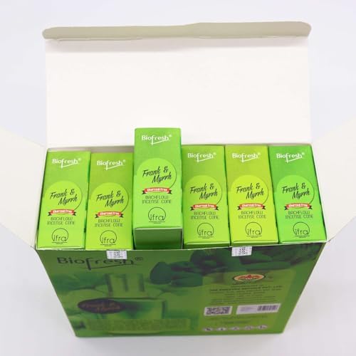 Frank Myrrh Incense Dhoop Cones - 40 Per Box Natural Charcoal-Free