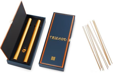 Organic Agarwood Incense Sticks Meditation Set - 60 Pieces with Holder