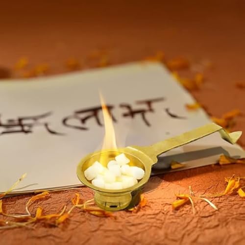 Brass Puja Jyot Kapooram Dhoop Aarti - 70gm