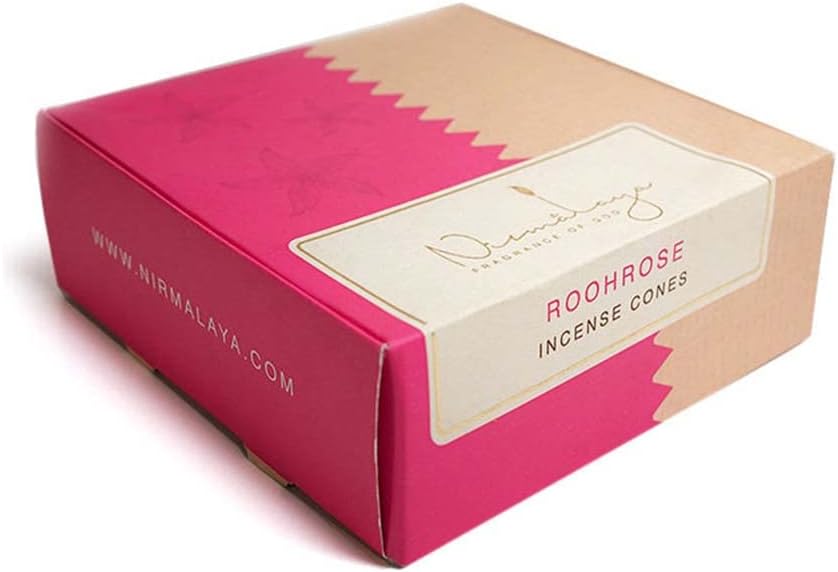 Premium Luxury Rooh Rose Incense Cones - 40 Cones 100g
