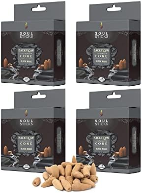 Soul Sticks Backflow Incense Cones 40PCS Organic Aromatic Set