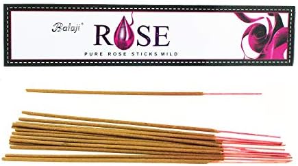 Balaji Pure Rose Incense Sticks 12 Units x 15 Sticks