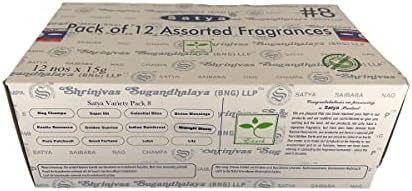 Satya Variety Pack 08 Set of 12 Incense Sticks