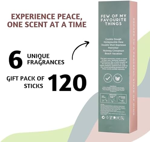 Folkculture Incense Sticks Pack of 6 Fall Scented 45 Min Burn Time