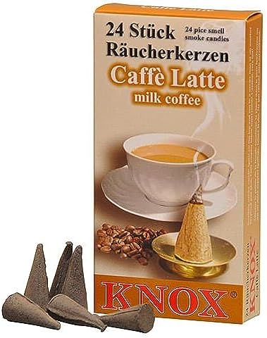 Knox Coffee Scented Incense Cones Pack of 24 Made in Germany
