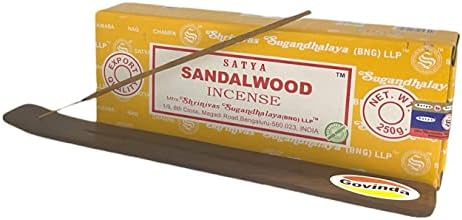Govinda Sandalwood Incense 250 Grams with Holder