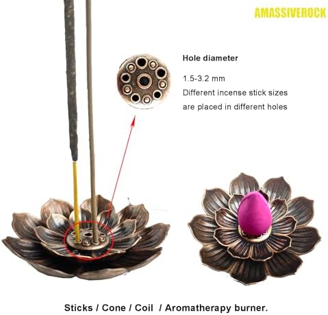 Lavender Incense Cones 50 Pack with Holder for Meditation and Relaxation