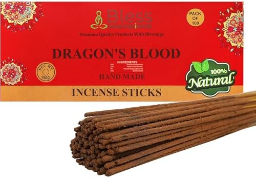 Bless Dragons Blood Natural Hand Dipped Incense Sticks