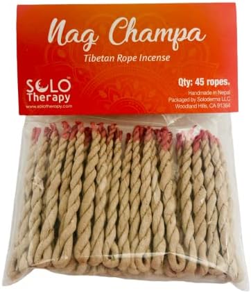 Solo Therapy Nag Champa Rope Incense 45 Pieces