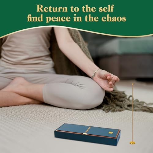 Organic Agarwood Incense Sticks Meditation Set - 60 Pieces with Holder