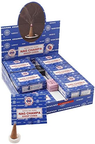Satya Nag Champa Incense Cones 12 Pack