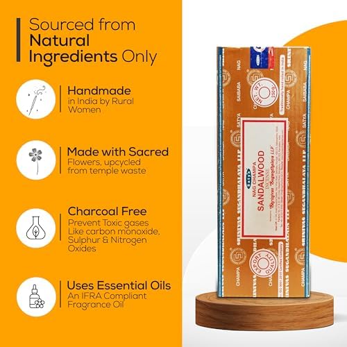 Raajsee Nag Champa Sandalwood Incense Sticks 250g Bundle