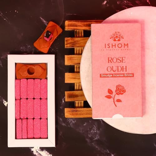 ISHOM Smudge Incense Bricks Combo Pack of 90