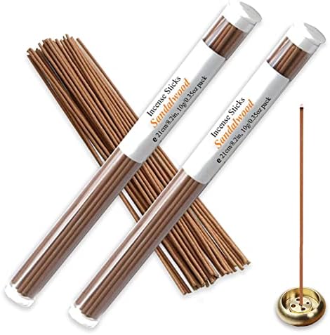 U-MATE Sandalwood Incense Sticks Natural 2 Tubes Pack