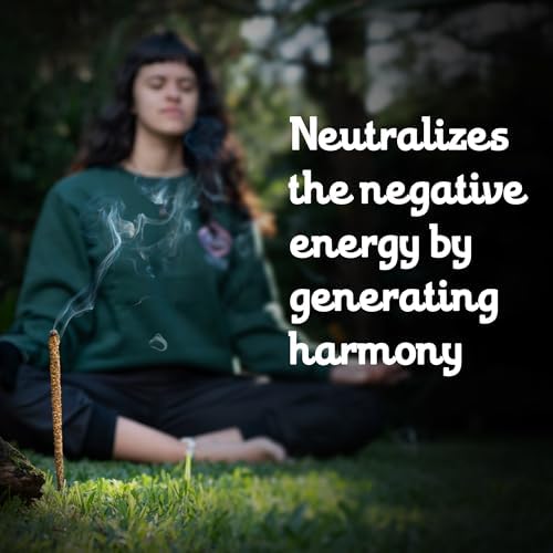 8pcs Wildly Harvested Thick Palo Santo Incense Sticks with Myrrh 9 Long - Eco Friendly Non-Toxic