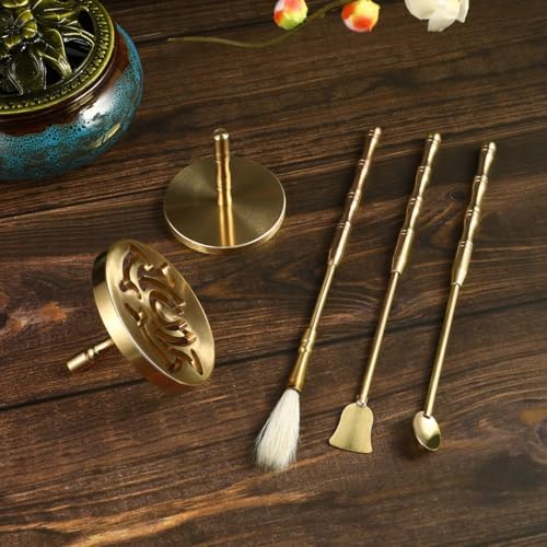 DOITOOL 5 Pcs Brass Incense Kit for Aromatherapy