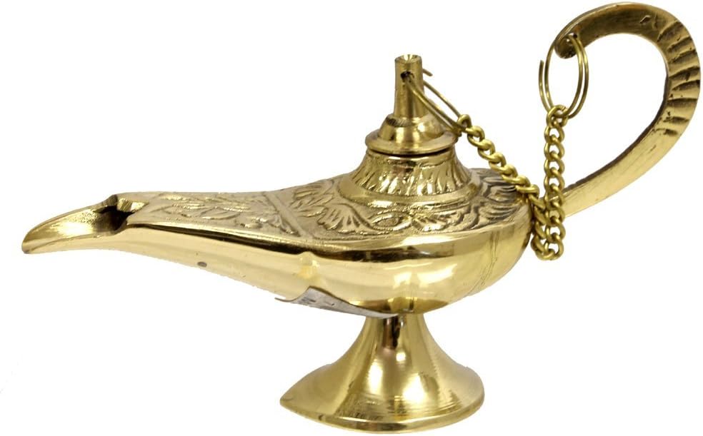 GSM DISTRIBUTION Brass Aladdin Genie Lamps Incense Burners 1