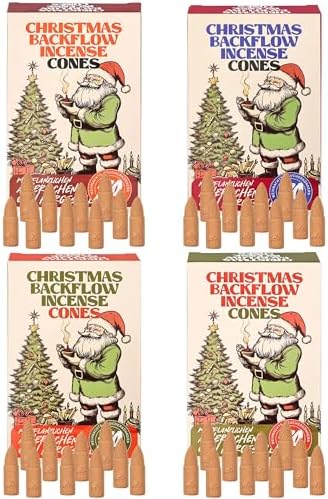 Christmas Scented Backflow Incense Cones 80 Total