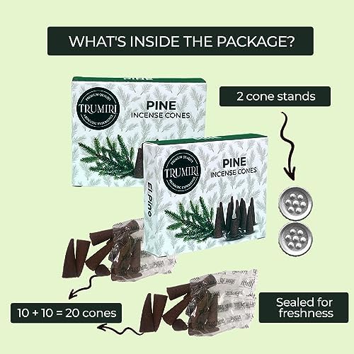Pine Incense Cones - Dual Pack of 10