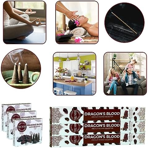 Dragons Blood Incense Sticks and Cones Combo Pack