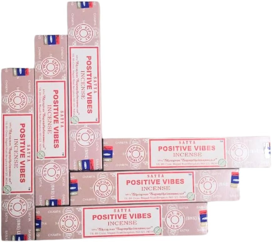 ANKCIENSE Incense Stick Holder with 6 Packs of Positive Vibes Incense