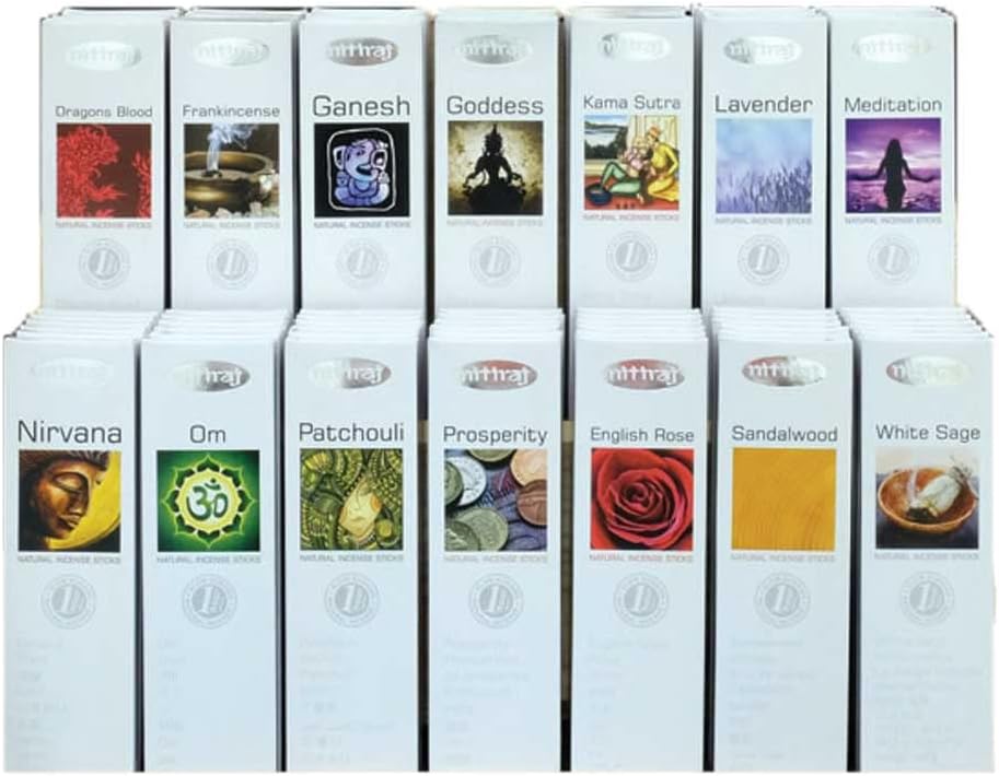 Nitiraj Platinum Natural Incense Sticks 1 Hour 2 Pack Patchouli
