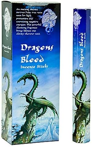 Kamini Dragons Blood Incense - 6 Packs 20 Sticks Each