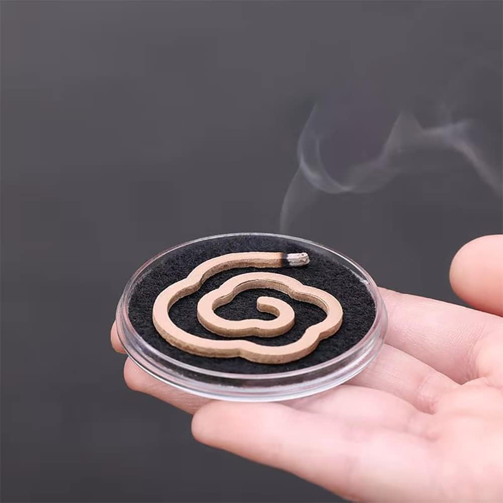 Miupoo Sandalwood Coil Incense with Portable Rack