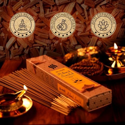 Natural Sandalwood Agarbatti Incense Sticks Pack of 50