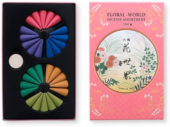 Floral World Incense Assortment Cone 30 Pieces