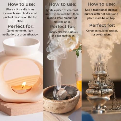 Mastihia Incense Resin Tears - Pure for Aromatherapy and Meditation