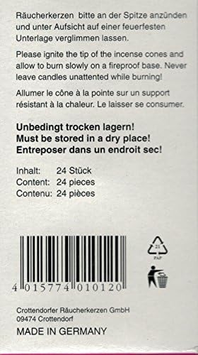 Crottendorfer 1017 Original Incense Cones Pack of 24
