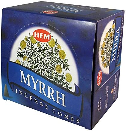 Trumiri Myrrh Incense Cones and Cone Burner Set