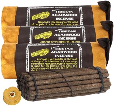 Tibetan Agarwood Incense Pack of 3 for Meditation and Yoga