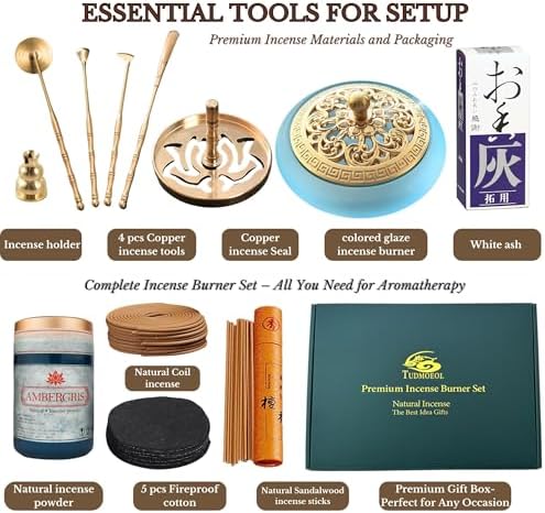 Powder Incense Burner Kit with Gift Box - Blue