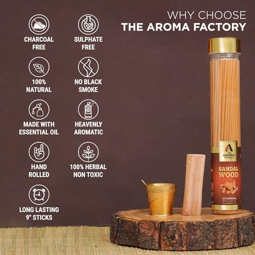 The Aroma Factory Chandan Sandalwood Incense Sticks