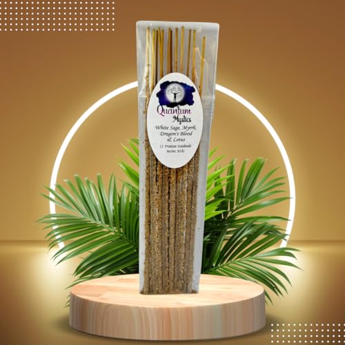 White Sage Myrrh Dragons Blood Lotus Incense Set of 12