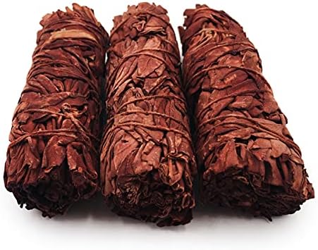 White Sage Bundle with Dragons Blood Incense Resin - 3 Pack