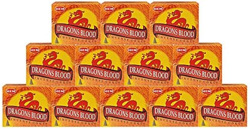Dragons Blood Incense Cones and Burner Bundle