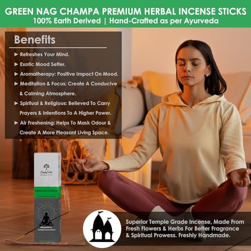 Simply Vedic Nag Champa Incense Sticks 250g with Holder