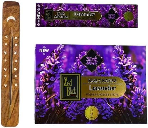 Premium Nag Champa Lavender Incense Sticks 180gm 15g x 12 Pack