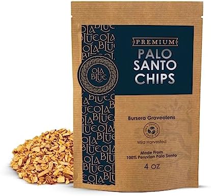 OLA BLUE Palo Santo Chips 4oz Natural Sustainable from Peru