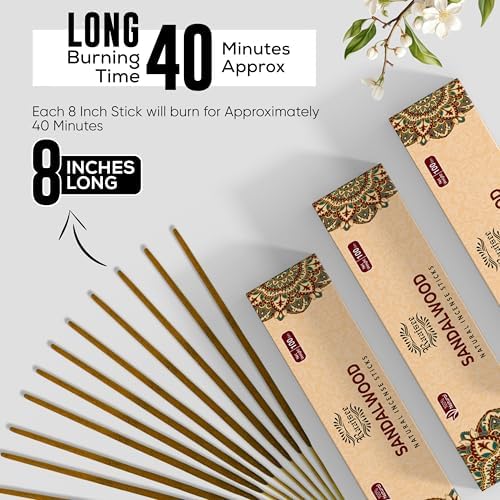 Raajsee Sandalwood Incense Sticks Pack of 12 180 gm