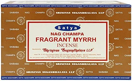 TRUMIRI Fragrant Myrhh Incense Sticks and Holder Bundle